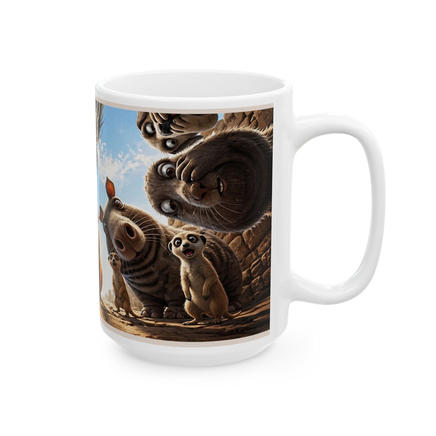 Guinea Pig & Farm Friends Mug — Cute Animal Coffee Cup 11oz 15oz