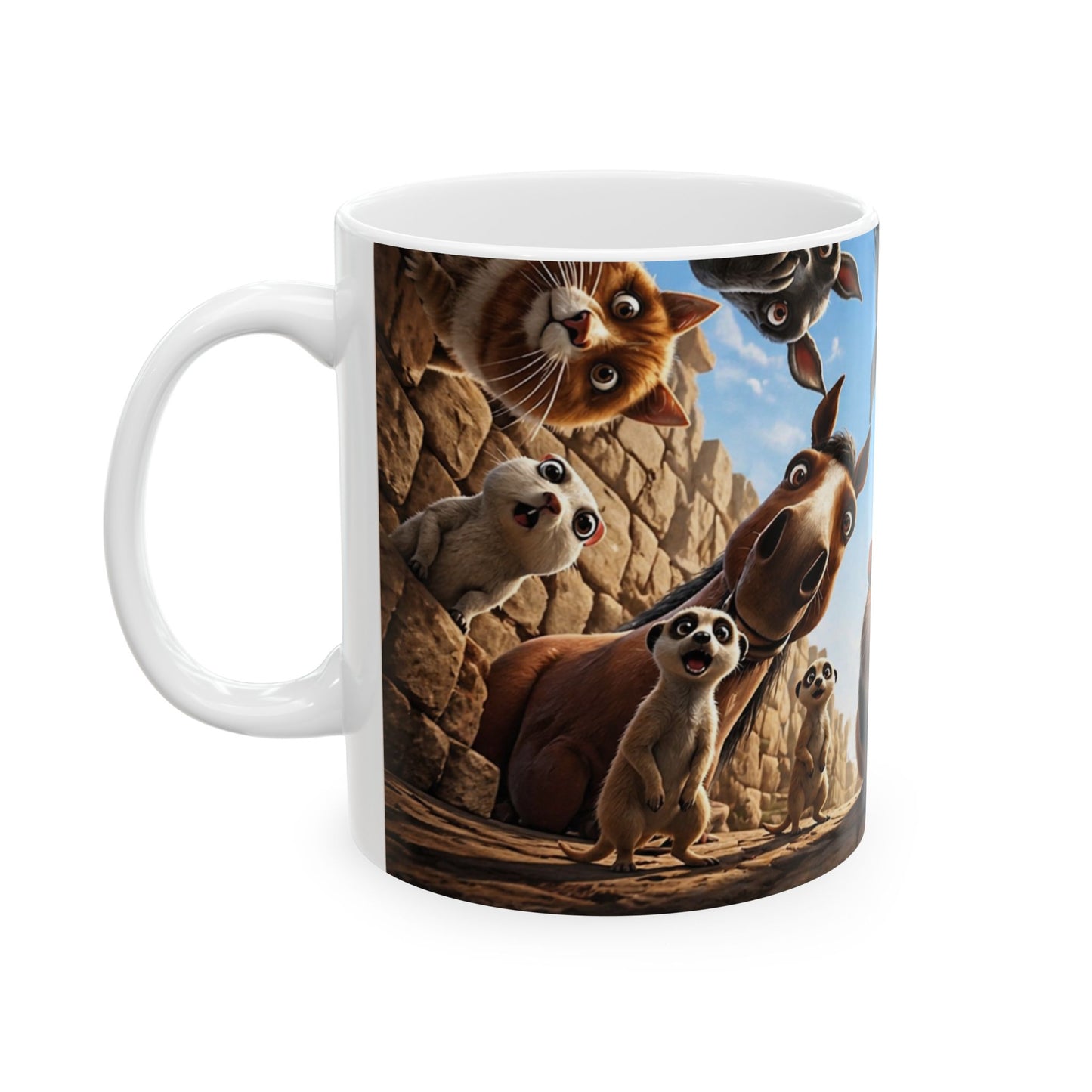 Guinea Pig & Farm Friends Mug — Cute Animal Coffee Cup 11oz 15oz